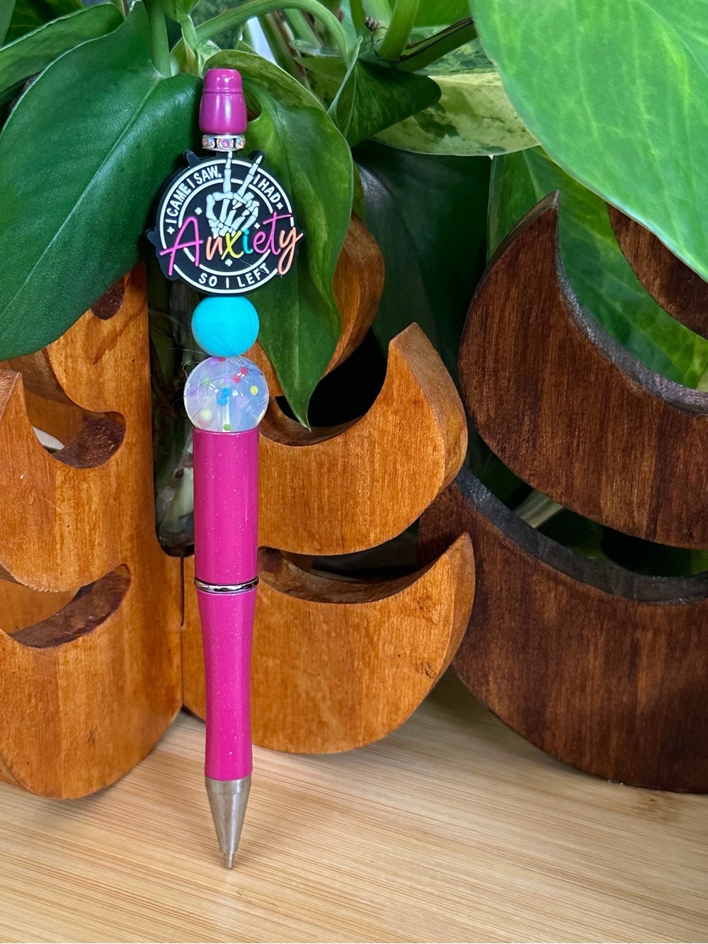 ✨ Handmade Beaded Pen Silicone Pen | Stylish Everyday Writing + Refill✨